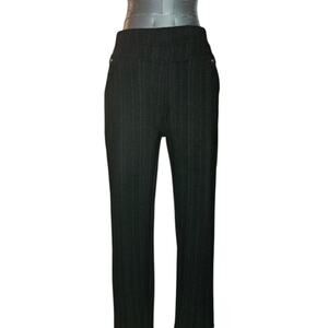 Black Pin Striped Joggers - Size M - NWOT